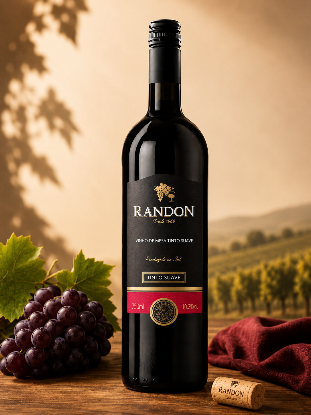 VINHO TINTO SUAVE 750ML RANDON