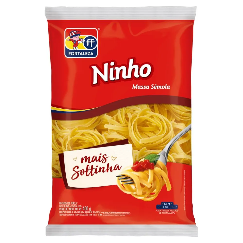 MACARRÃO NINHO SÊMOLA FORTALEZA 400G