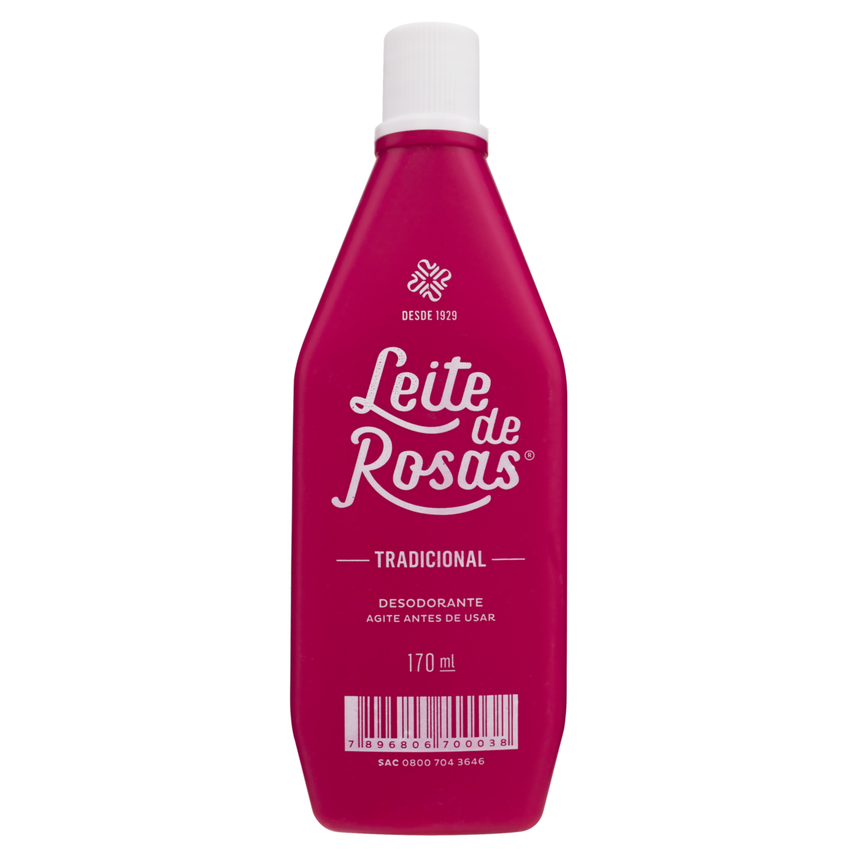 LOÇÃO DE LIMPEZA TRADICIONAL LEITE DE ROSAS 170ML