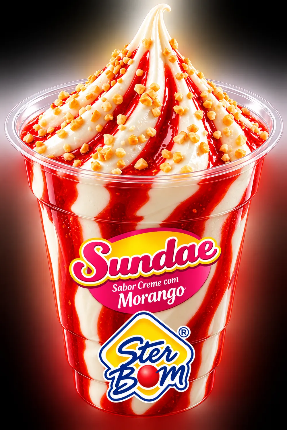 SUNDAE STERBOM CREME COM MORANGO 150ML