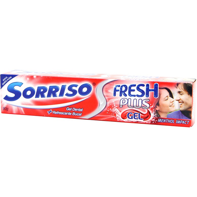 GEL DENTAL MENTHOL IMPACT SORRISO FRESH CAIXA 90G