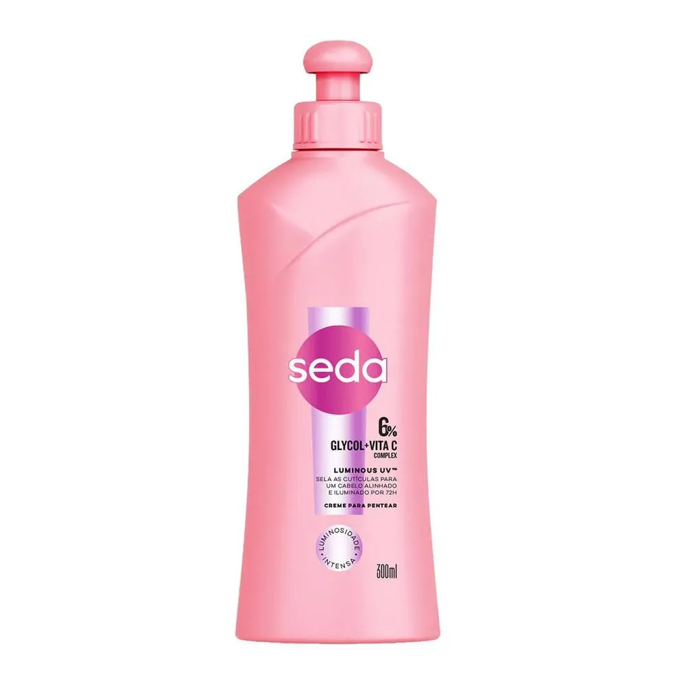 CREME PARA PENTEAR SEDA LUMINOUS UV FRASCO 300ML