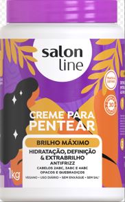 CREME PARA PENTEAR REDUTOR DE VOLUME BRILHO MAXIMO 1K SALON LINE