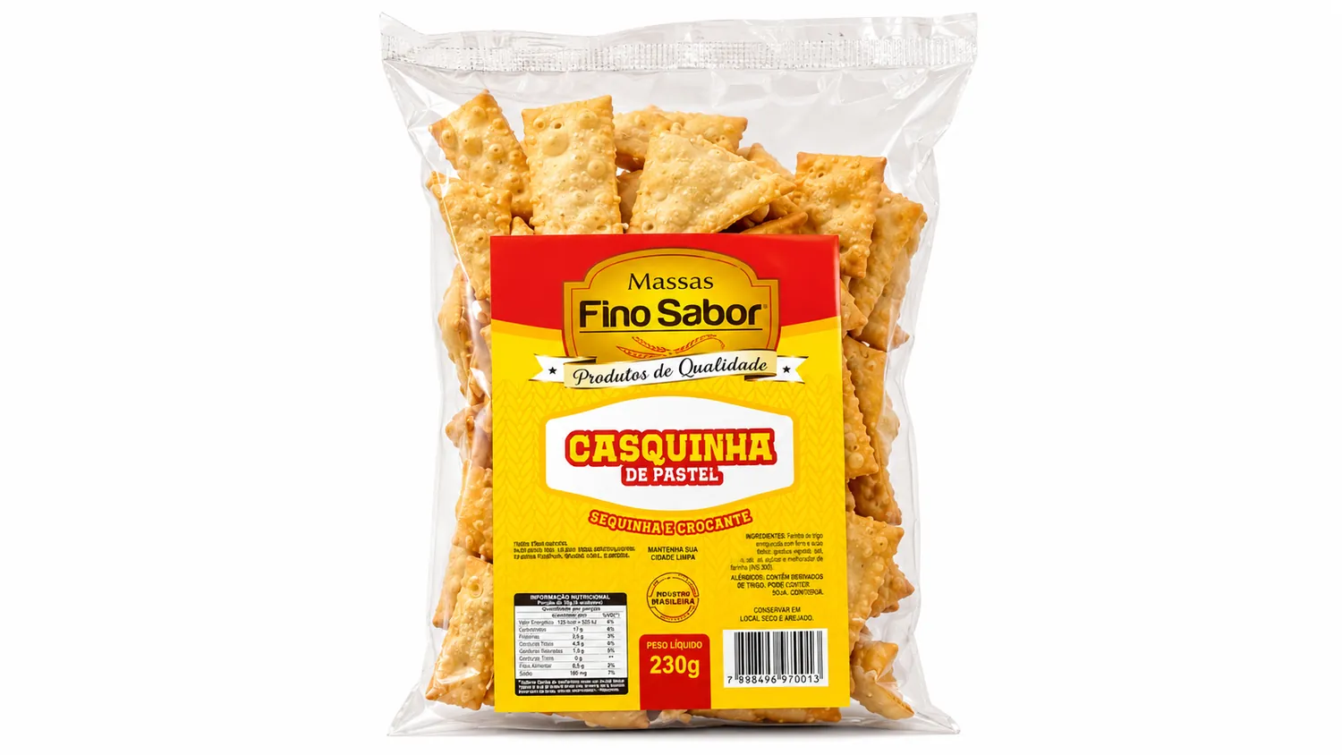 CASQUINHA DE PASTEL 230G FINO SABOR