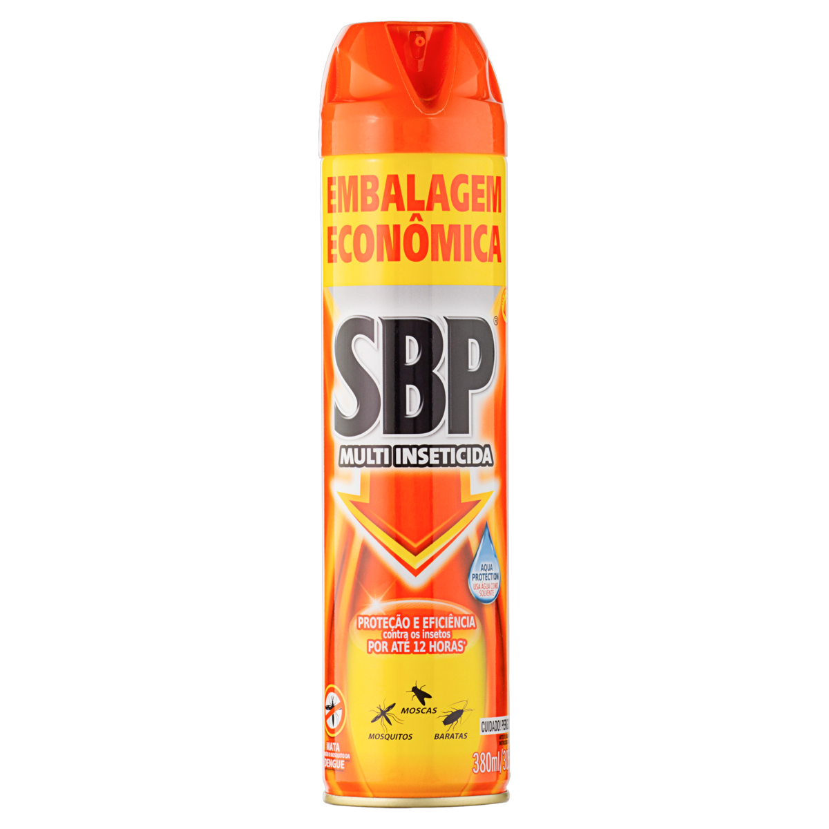 MULTI-INSETICIDA AEROSSOL SBP FRASCO 380ML SPRAY EMBALAGEM ECONÔMICA