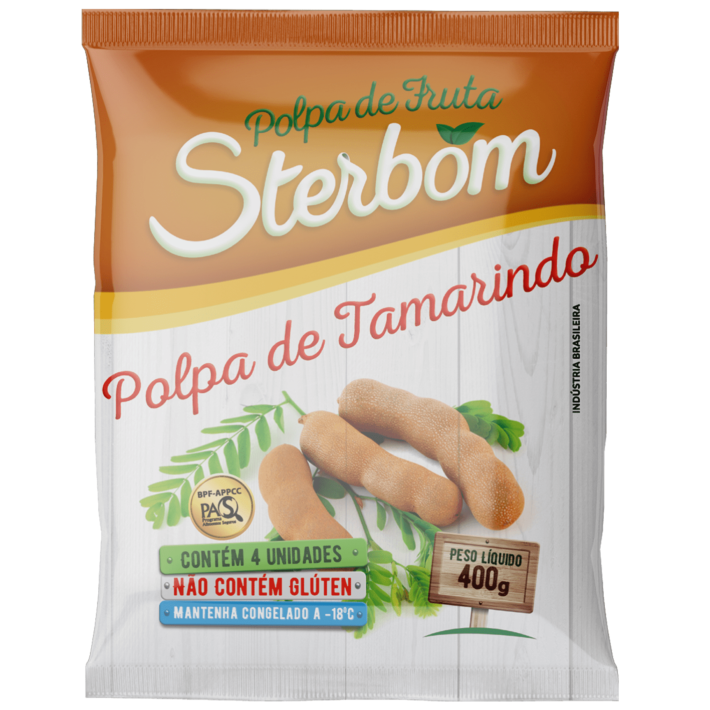 POLPA DE FRUTA CONGELADA STERBOM 100G TAMARINDO
