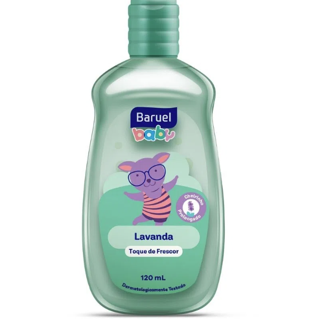 COLÔNIA LAVANDA BARUEL BABY TOQUE DE FRESCOR FRASCO 120ML