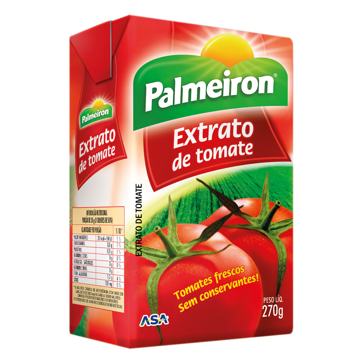 EXTRATO DE TOMATE PALMEIRON CAIXA 270G