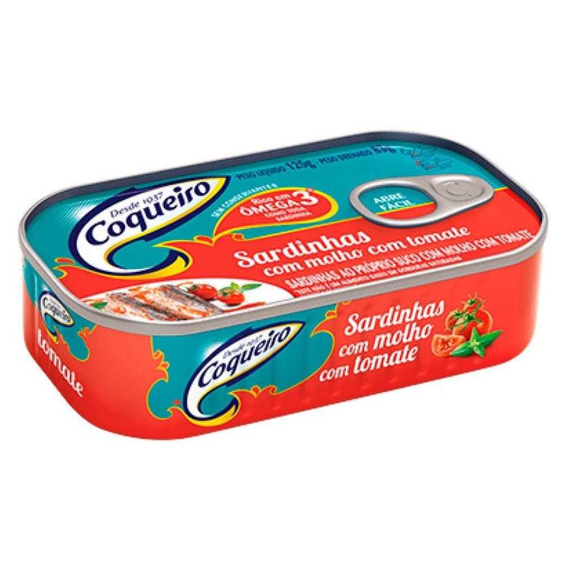 SARDINHA COM MOLHO DE TOMATE COQUEIRO LATA 83G