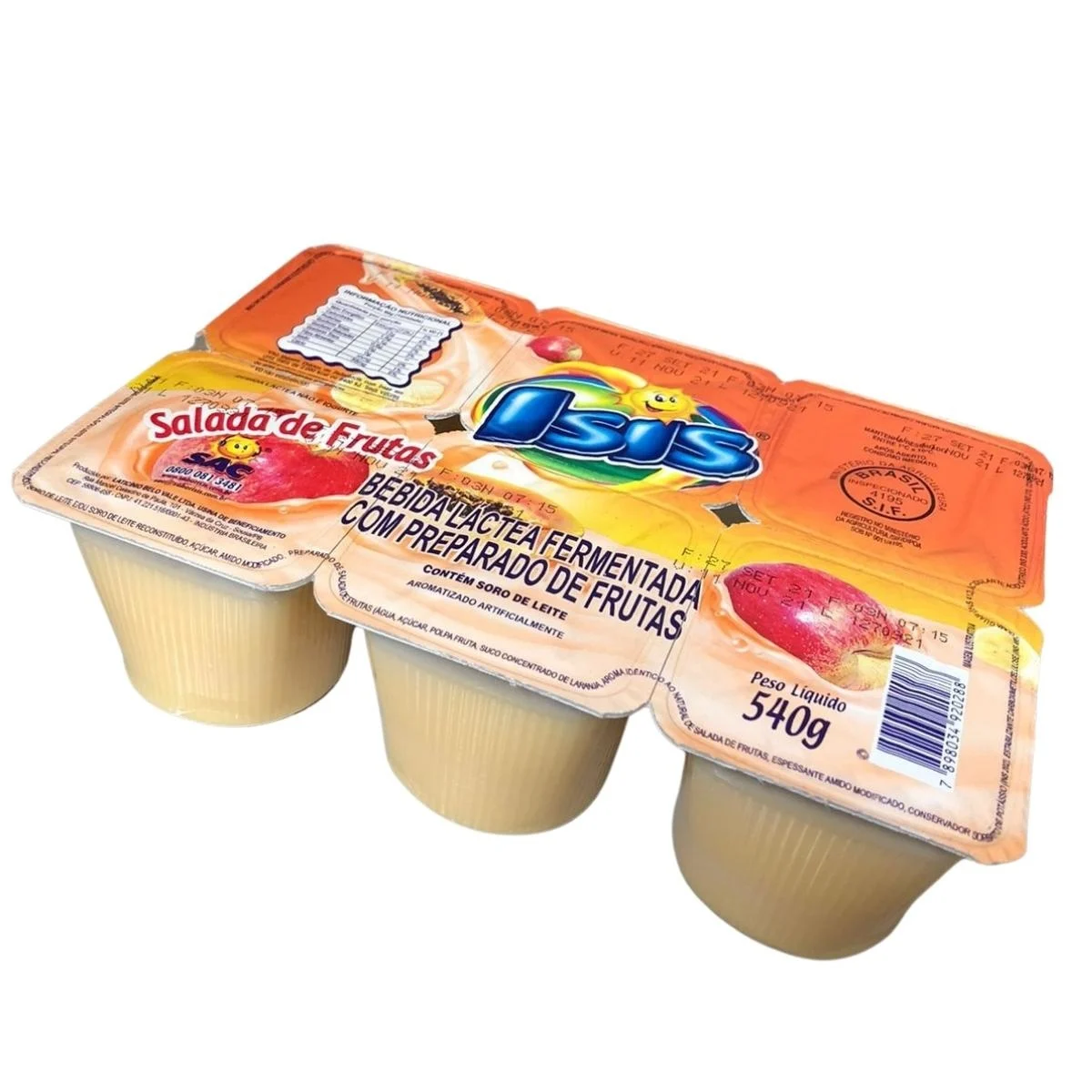 BEBIDA LÁCTEA ISIS SALADA FRUTAS BANDEJA 540G