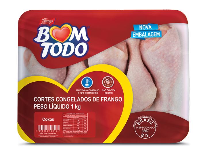 COXA CONGELADA BOM TODO BANDEJA 1KG