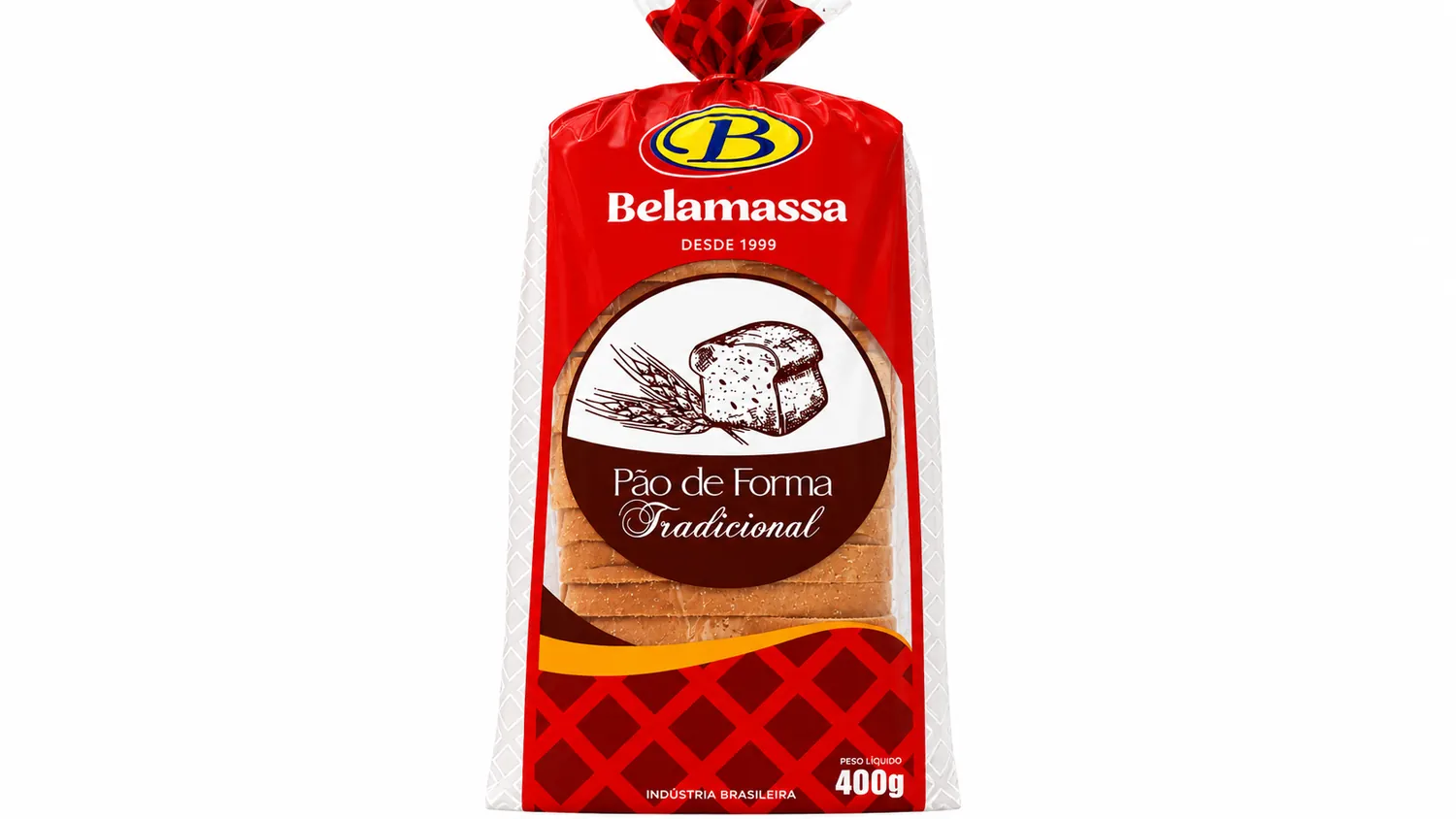 PÃO DE FORMA TRADICIONAL BELA MASSA 400G