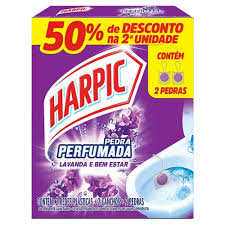NEUTRALIZADOR DE ODORES PEDRA PERFUMADA LAVANDA HARPIC 2 UNIDADES GRÁTIS 50% DE DESCONTO NA 2ª UNIDADE
