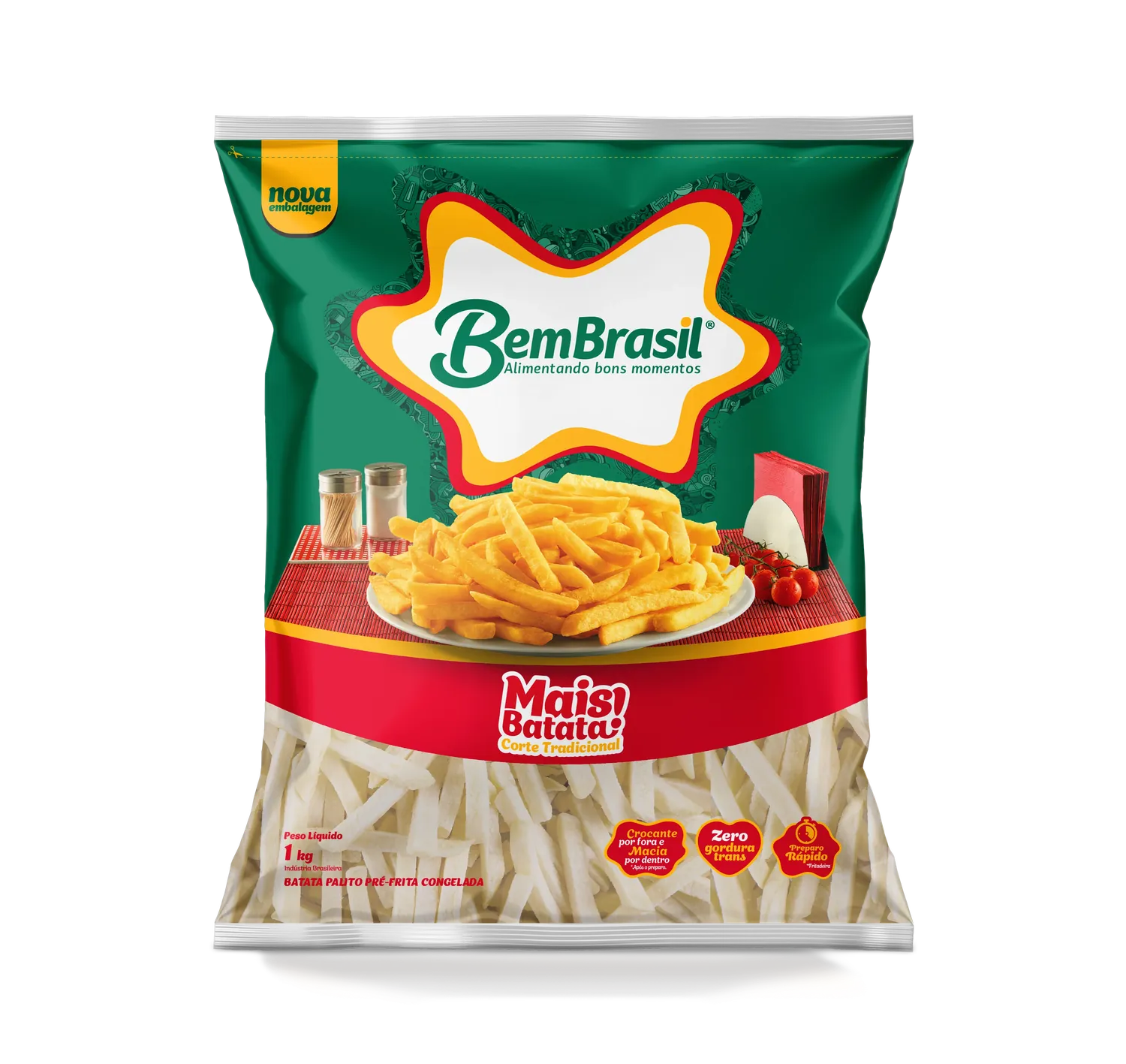 BATATA MAIS BATATA TRADICIONAL 9MM BEM BRASIL 1KG