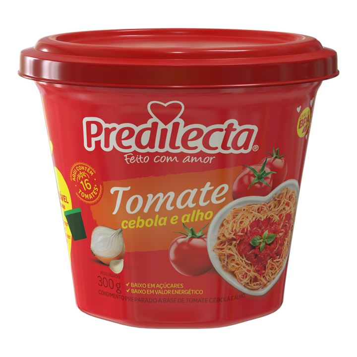 EXTRATO DE TOMATE COM CEBOLA E ALHO PREDILECTA POTE 300G