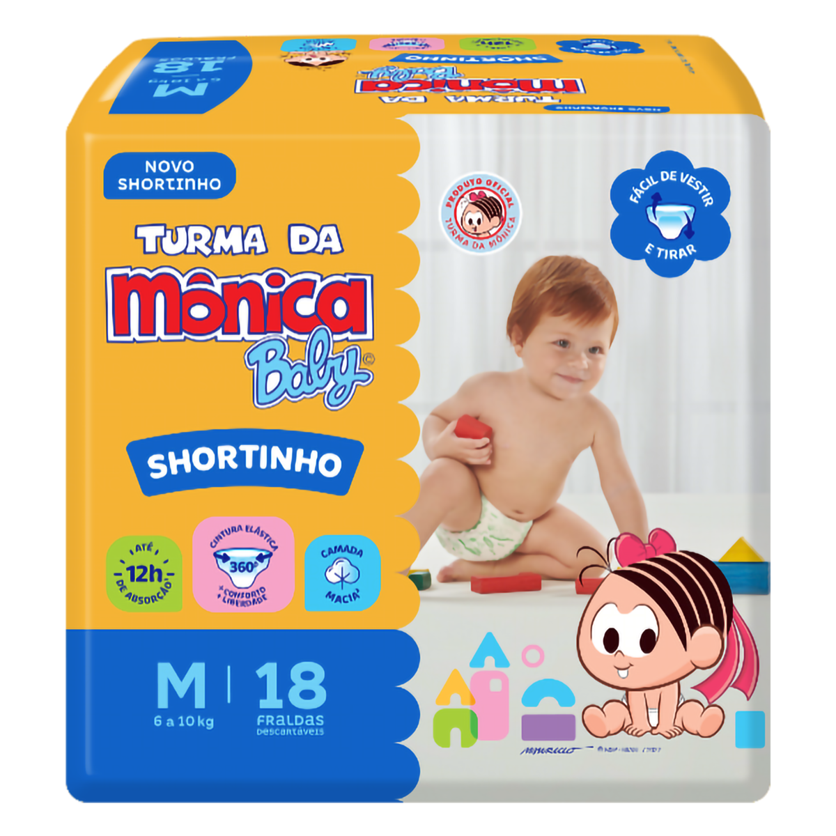 FRALDA TURMA MONICA SHORT JUMBINHO M — imagem 1