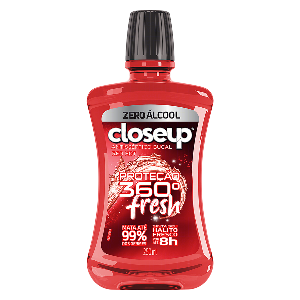 ENXAGUANTE BUCAL ZERO ÁLCOOL RED HOT CLOSEUP PROTEÇÃO 360° FRESH FRASCO 250ML 0
