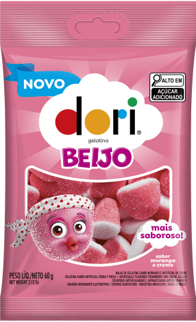 BALA DE GELATINA DORI BEIJA EU 60G