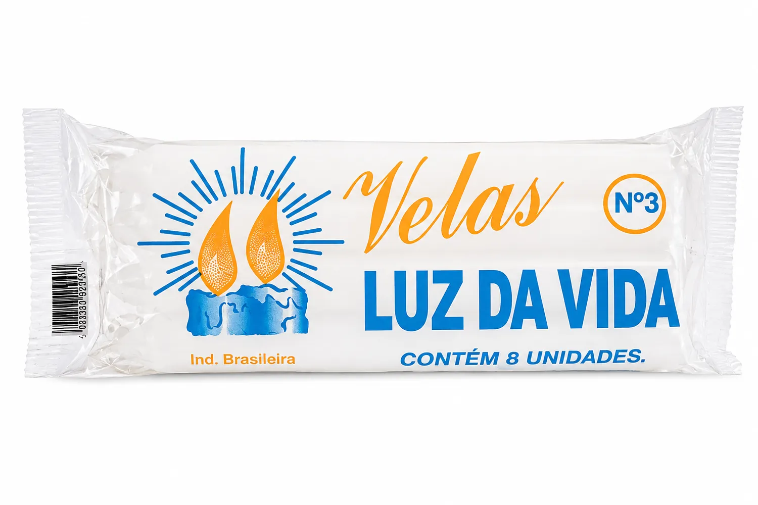 VELA N.3 VIDA LUZ EXTRA CAIXA 8,5G