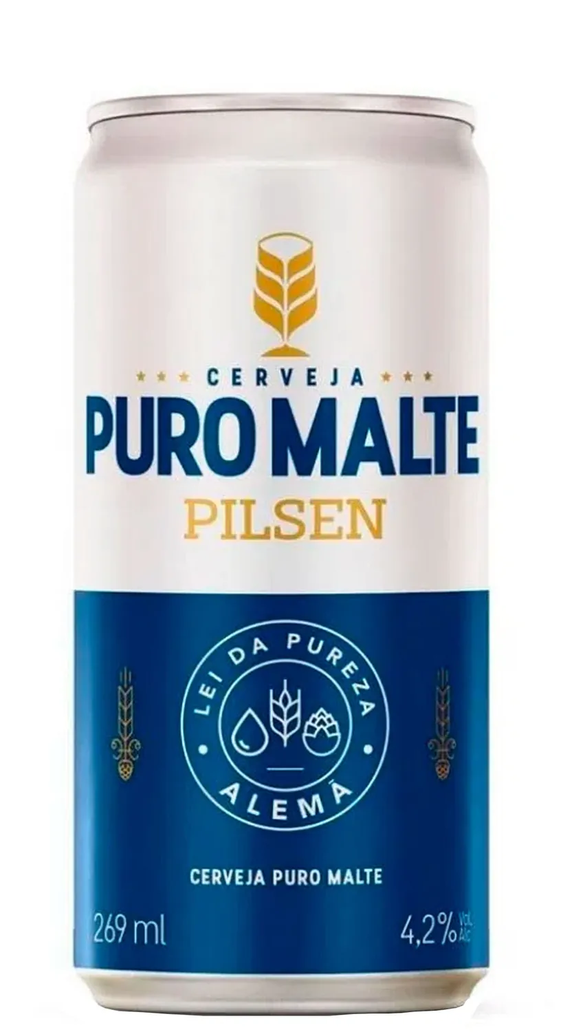 CERVEJA PILSEN PURO MALTE IMPÉRIO LATA 269ML