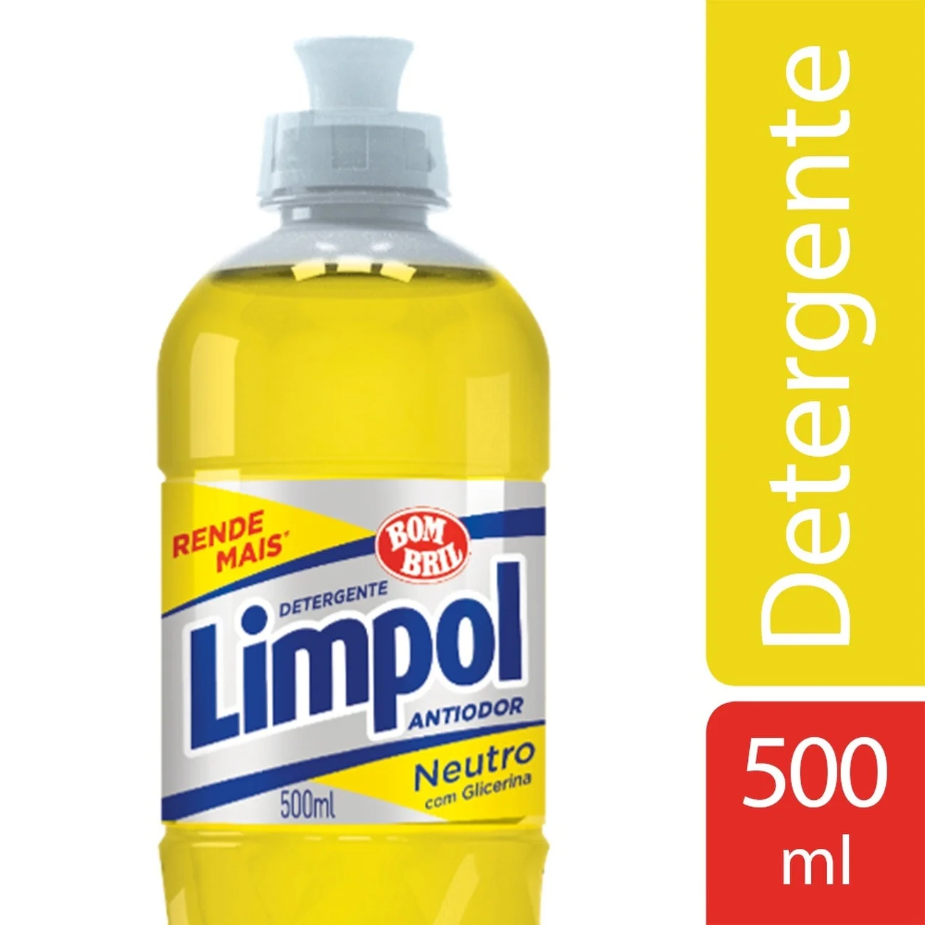 DETERGENTE LÍQUIDO NEUTRO LIMPOL SQUEEZE 500ML