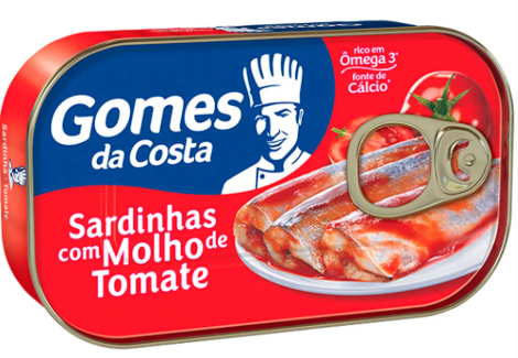 SARDINHA COM MOLHO DE TOMATE GOMES DA COSTA LATA 75G