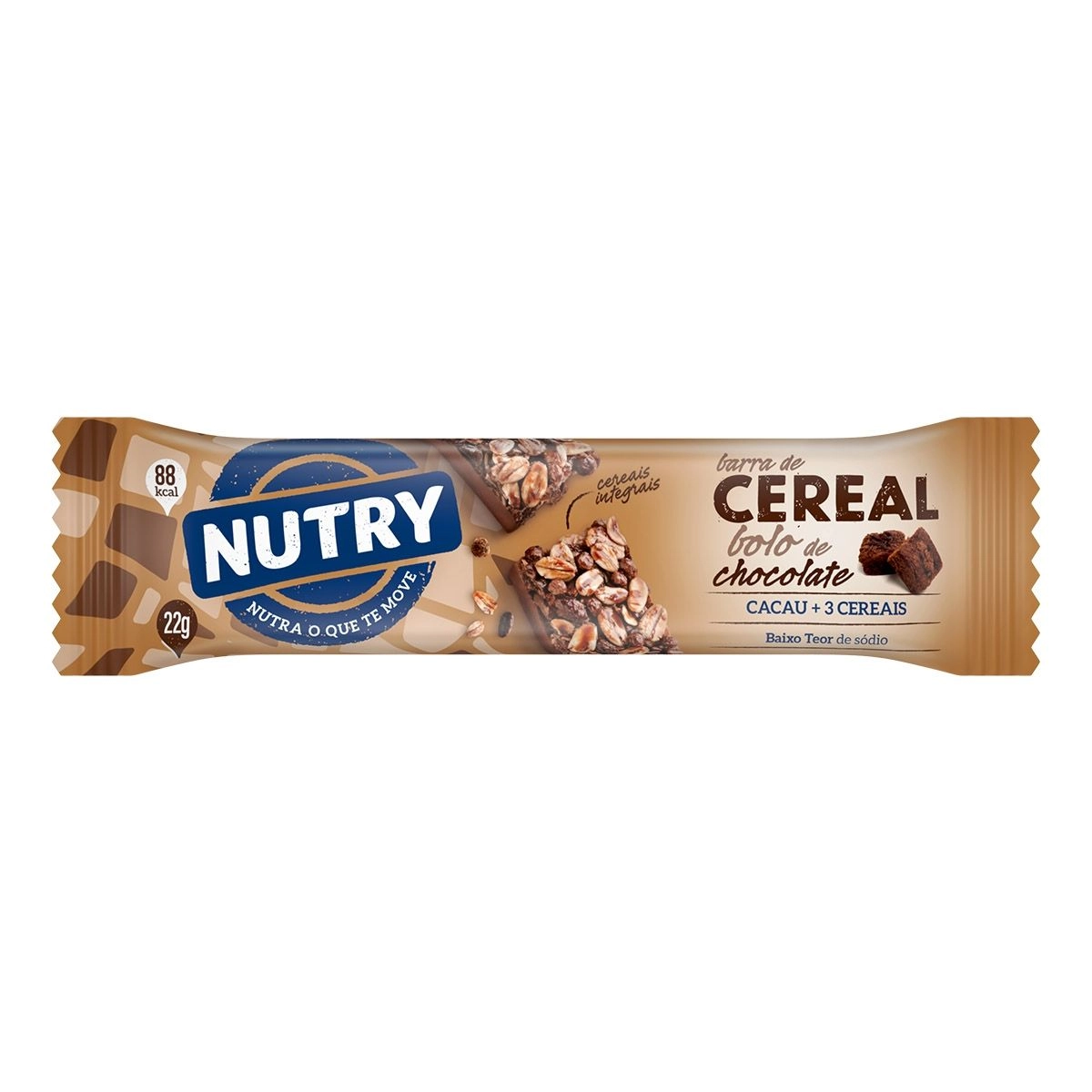 BARRA NUTRY CEREAL BOLO DE CHOCOLATE 22G