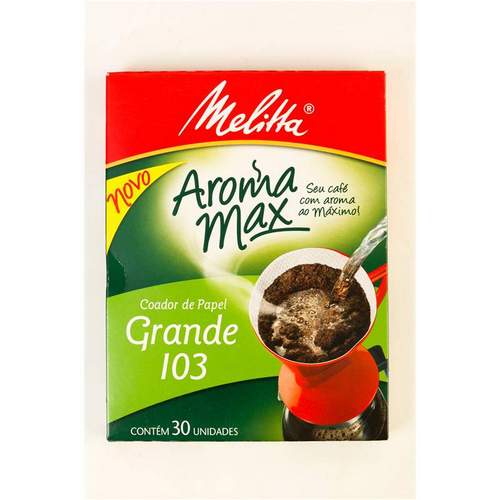 FILTRO DE PAPEL ORIGINAL MELITTA 103 CAIXA 30 UNIDADES