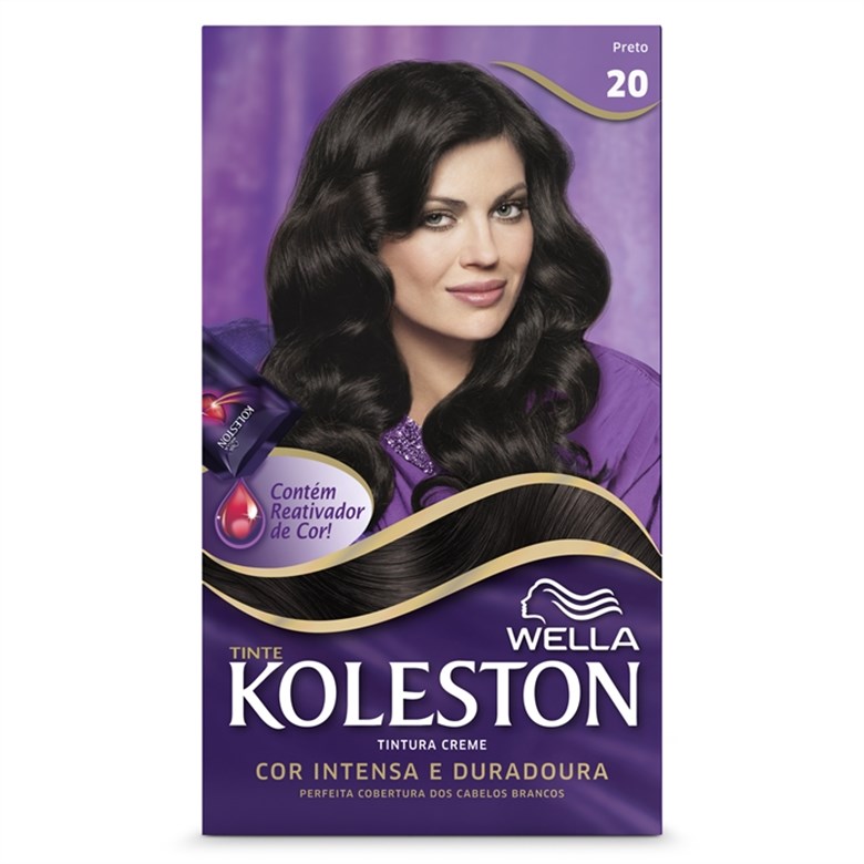 KIT COLORAÇÃO CREME COR 20 PRETO WELLA KOLESTON 0
