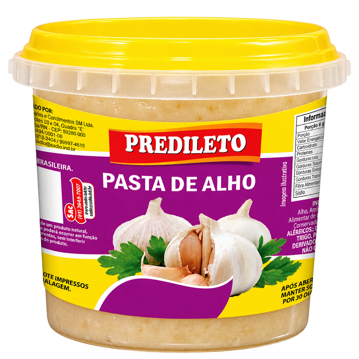 PASTA DE ALHO PREDILETO 200G — imagem 1