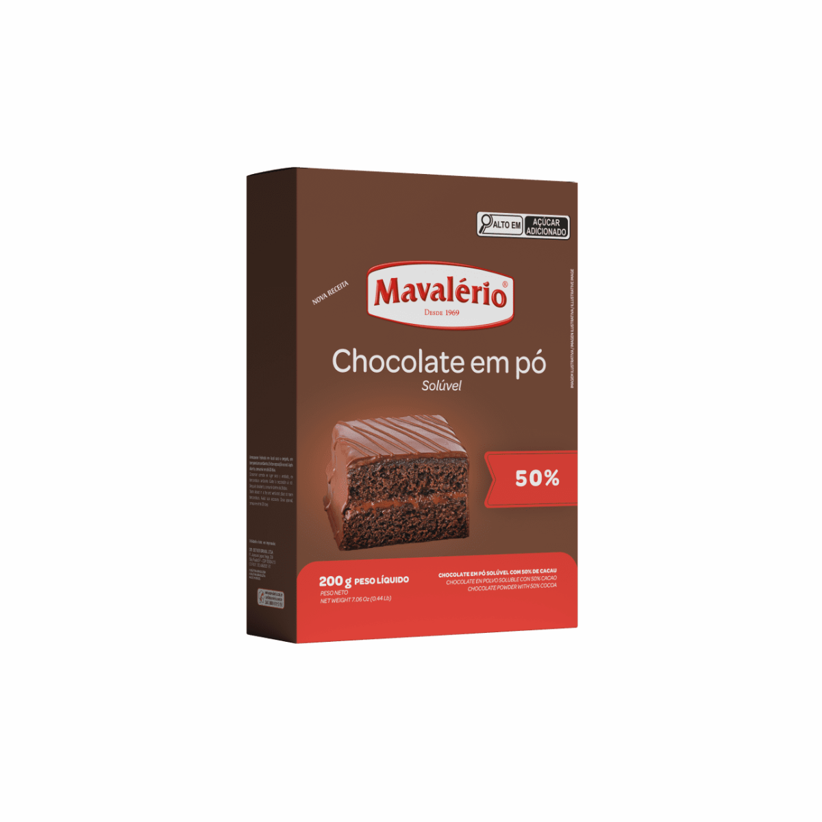 CHOC PO MAVALERIO 50% CACAU 200G 0