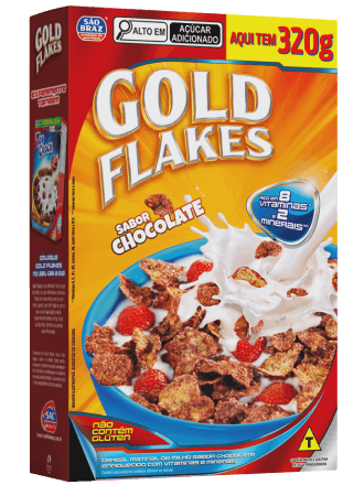 CEREAL GOLD FLAKES 320GR CHOCOLATE CAIXA 0