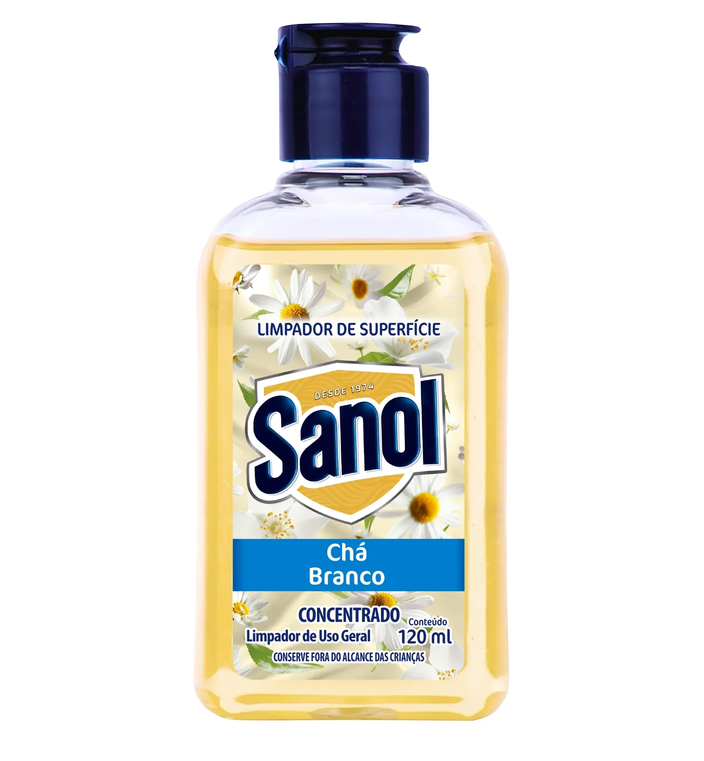 DESINFETANTE SANOL ESSENCIAL 120L CHÁ BRANCO