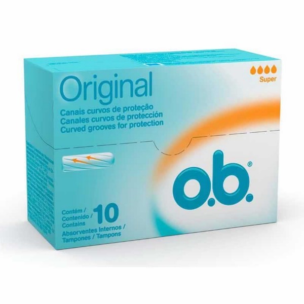 ABSORVENTE INTERNO O.B. ORIGINAL SUPER CAIXA LEVE 10 PAGUE 8 UNIDADES 0