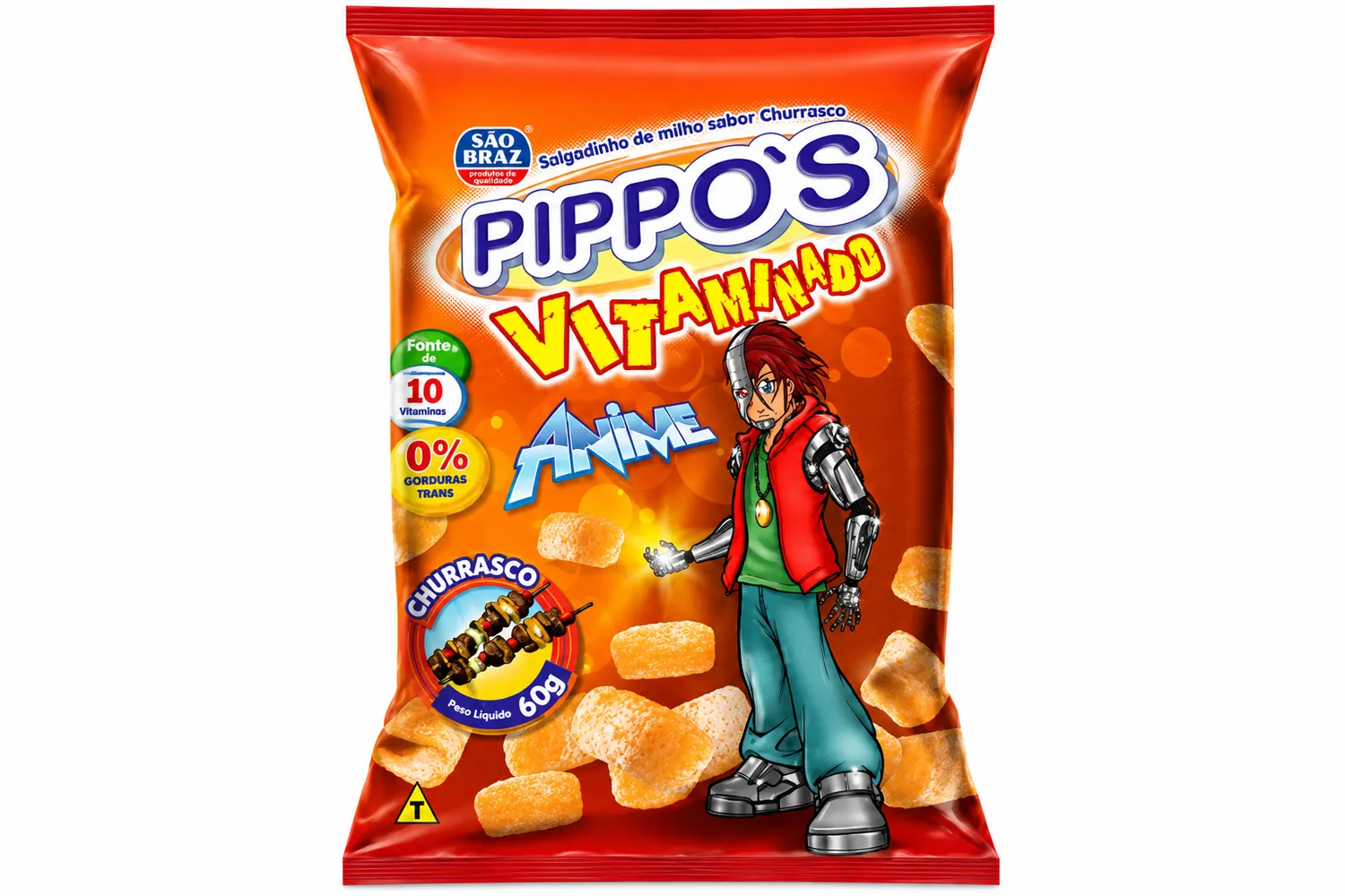 PIPPOS ANIME CHURRASCO 60G