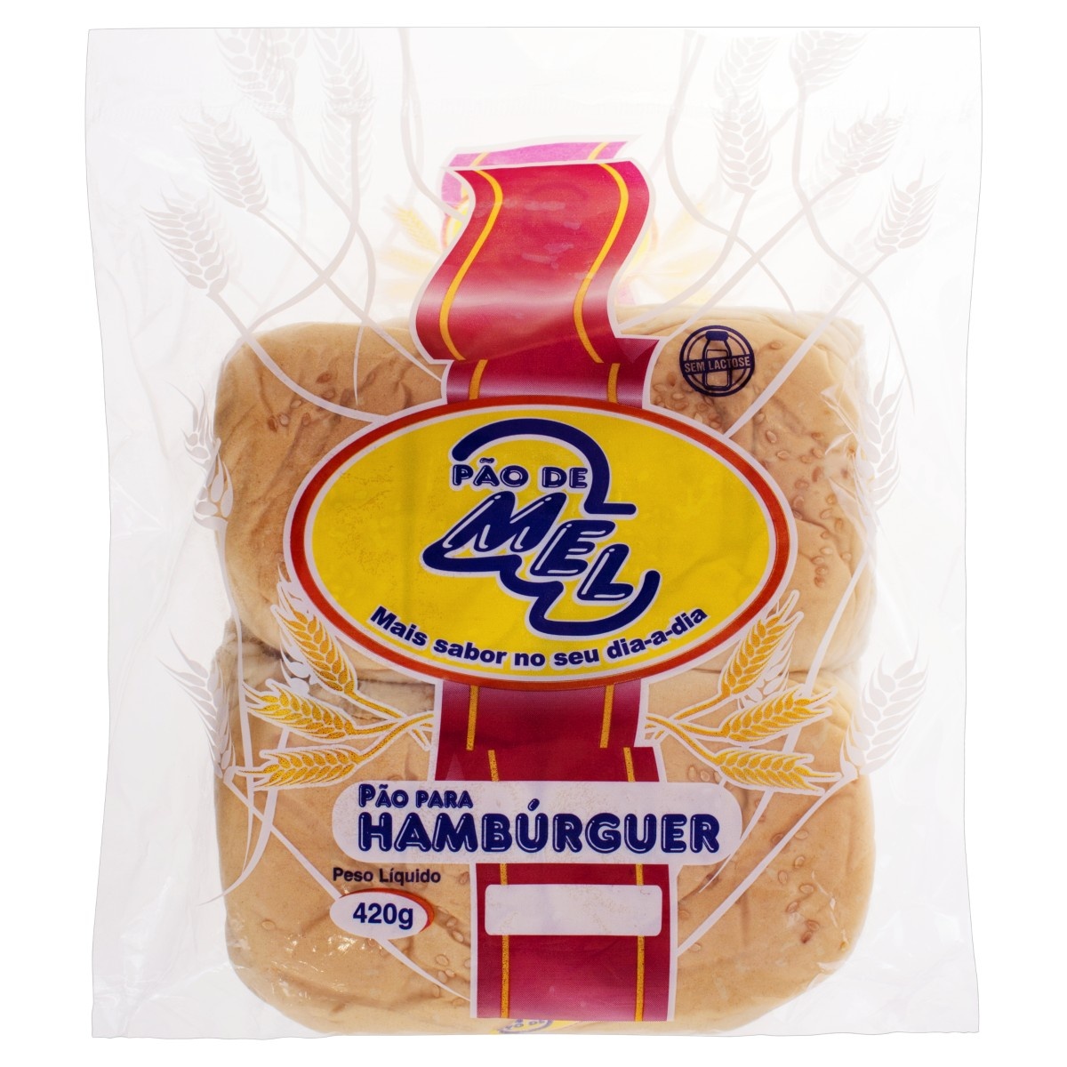 PÃO DE HAMBURGUER 420G PÃO DE MEL
