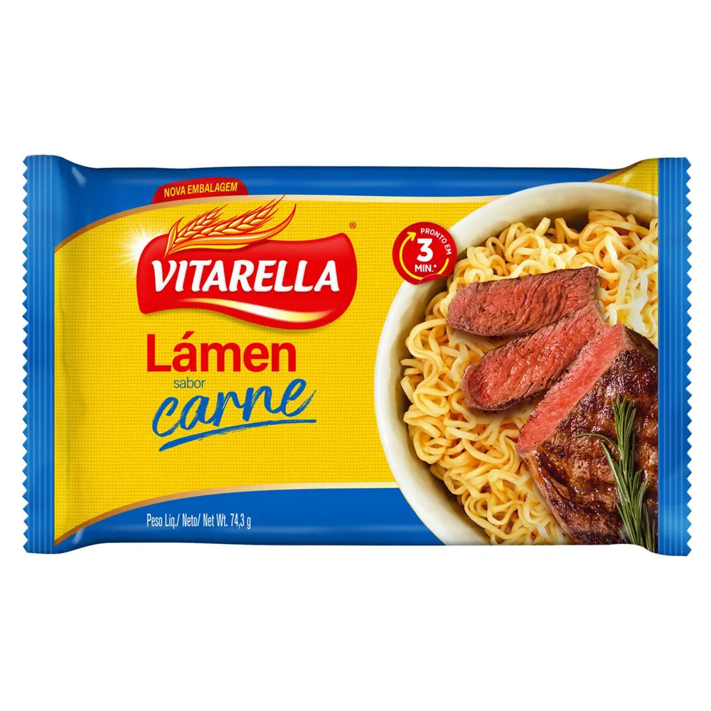 MACARRAO VITARELLA INSTANT CARNE - 74,3GR 0