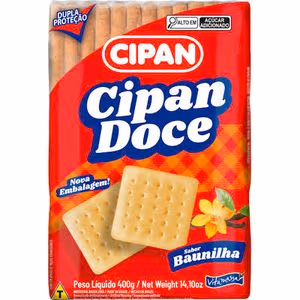BISCOITO DOCE CIPAN BAUNILHA 400G