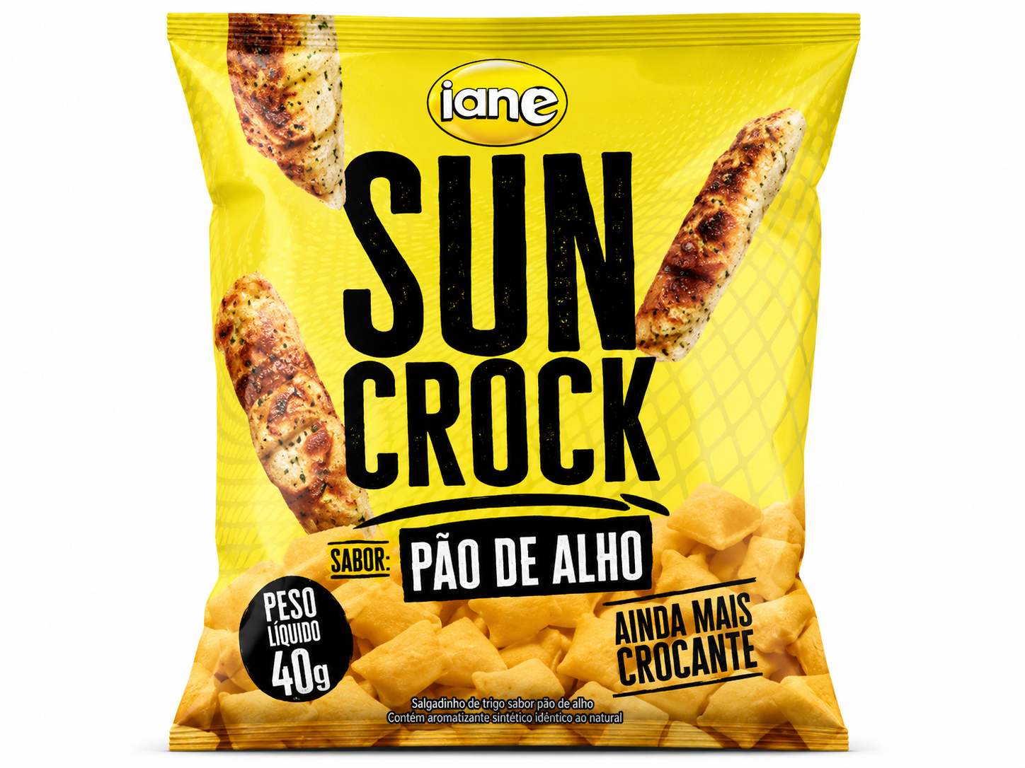 SALGADINHO PIPOCA SUNCROCK PÃO DE ALHO 40G