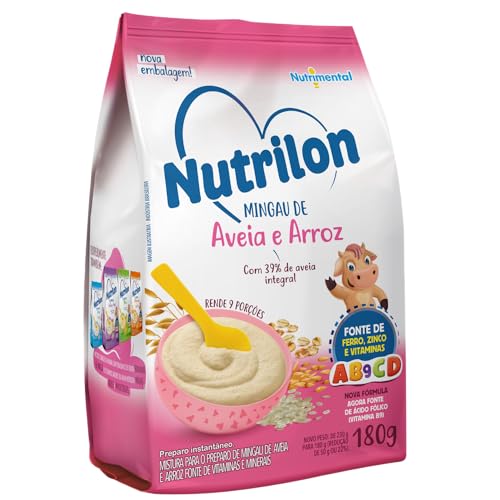 MINGAU AVEIA E ARROZ NUTRILON PACOTE 180G