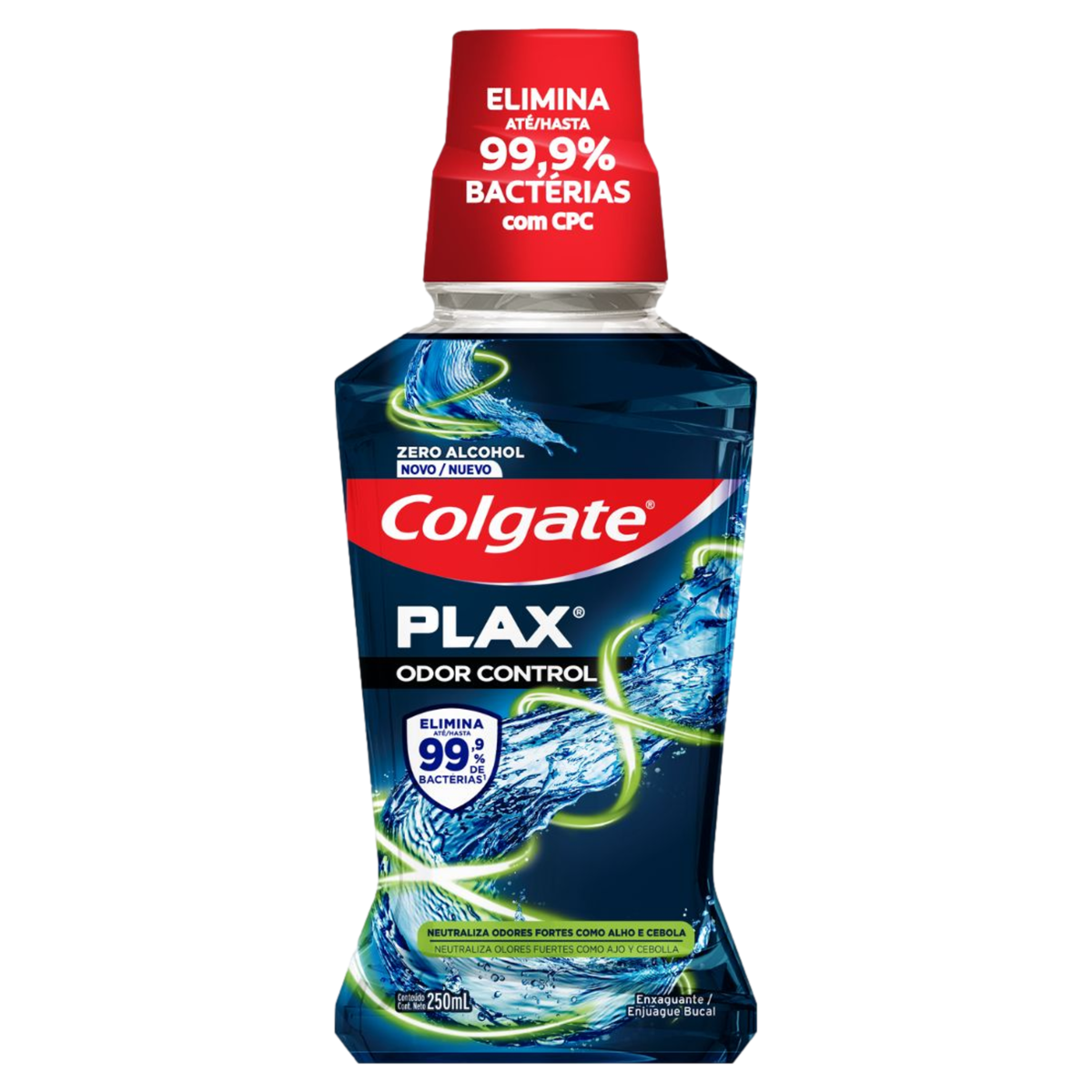 ENXAGUANTE BUCAL ZERO ÁLCOOL COLGATE PLAX ODOR CONTROL FRASCO 250ML 0