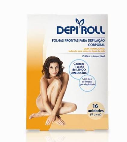 FOLHAS PARA DEPILAÇÃO CORPORAL DEPI ROLL PROFISSIONAL 16 UNIDADES