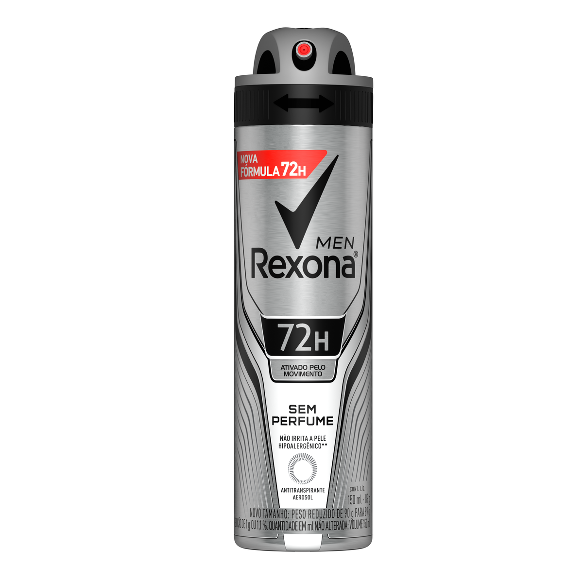 ANTITRANSPIRANTE AEROSSOL SEM PERFUME REXONA MEN 150ML SPRAY 0