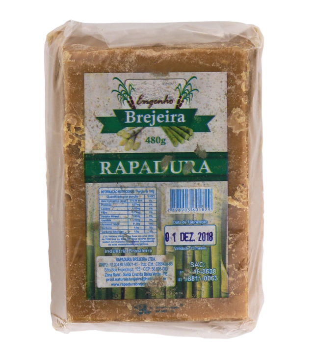 RAPADURA ALVA NATURAL 500G BREJEIRA