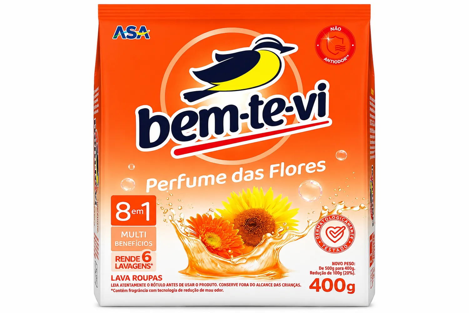 SABÃO EM PÓ BEM TE VI PERFUME DAS FLORES 400G