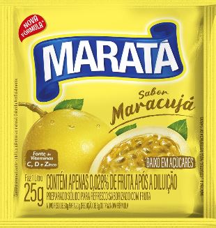 REFRESCO EM PÓ MARACUJÁ MARATÁ PACOTE 25G