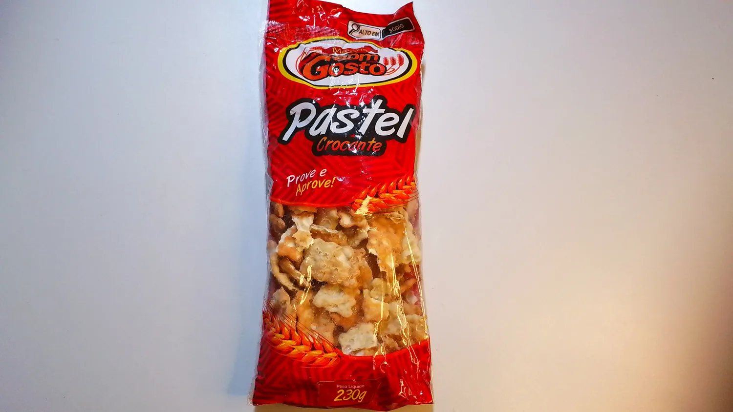BISCOITO PASTEL CROCANTE 230G BOM GOSTO
