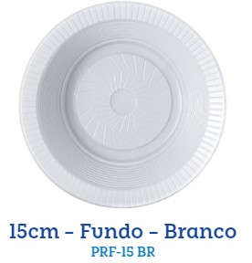 PRATO DESCARTÁVEL CRISTAL CUMBUCA N15 COM 10 UNIDADES