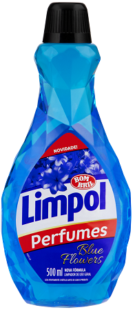 LIMPADOR PERFUMADO BLUE FLOWERS LIMPOL PERFUMES FRASCO 500ML