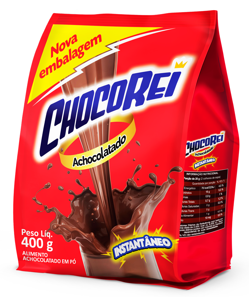 ACHOCOLATADO EM PÓ CHOCOREI 400G